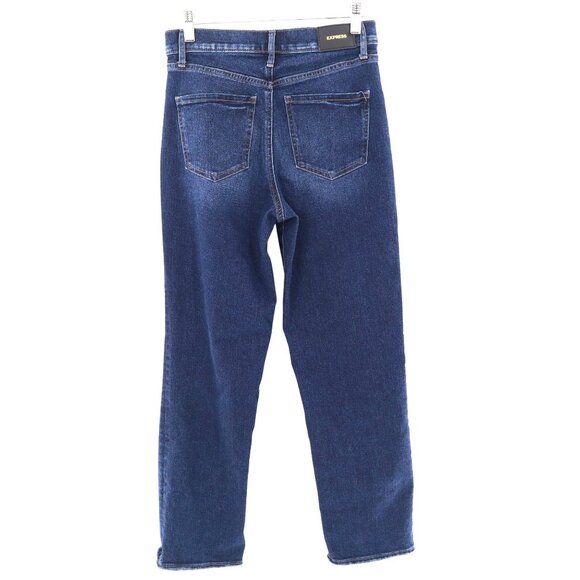 Express Straight Ankle High Rise Jeans Womens 2R Blue Elevated Basic Capsule - Picture 2 of 16
